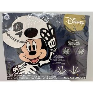 Disney Mickey Mouse Adult Skeleton Costume Accessory Set Halloween Light Up